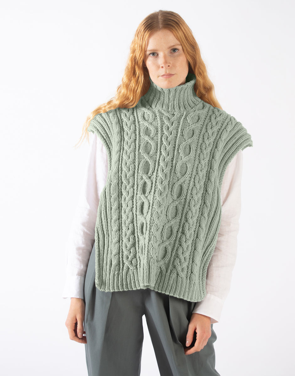 Gilet Carlota Eucalyptus Green
