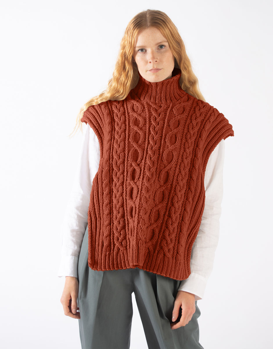 Gilet Carlota Terracotta Blush