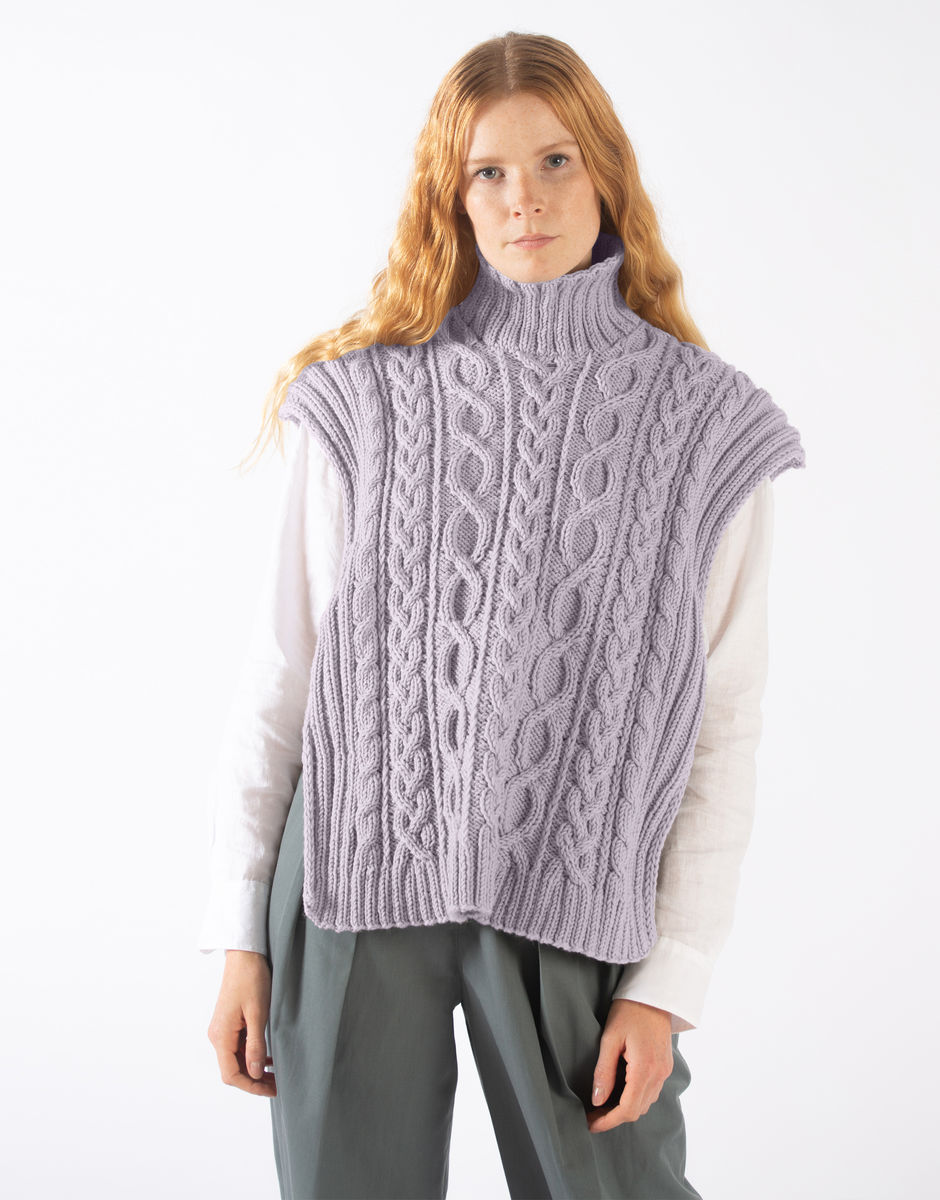 Gilet Carlota Lilac Powder