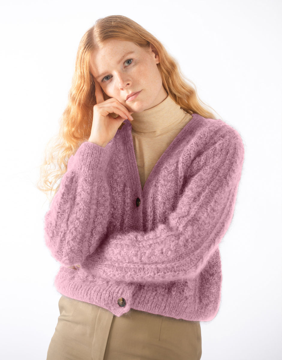 Margo Cardigan Bubblegum Pink