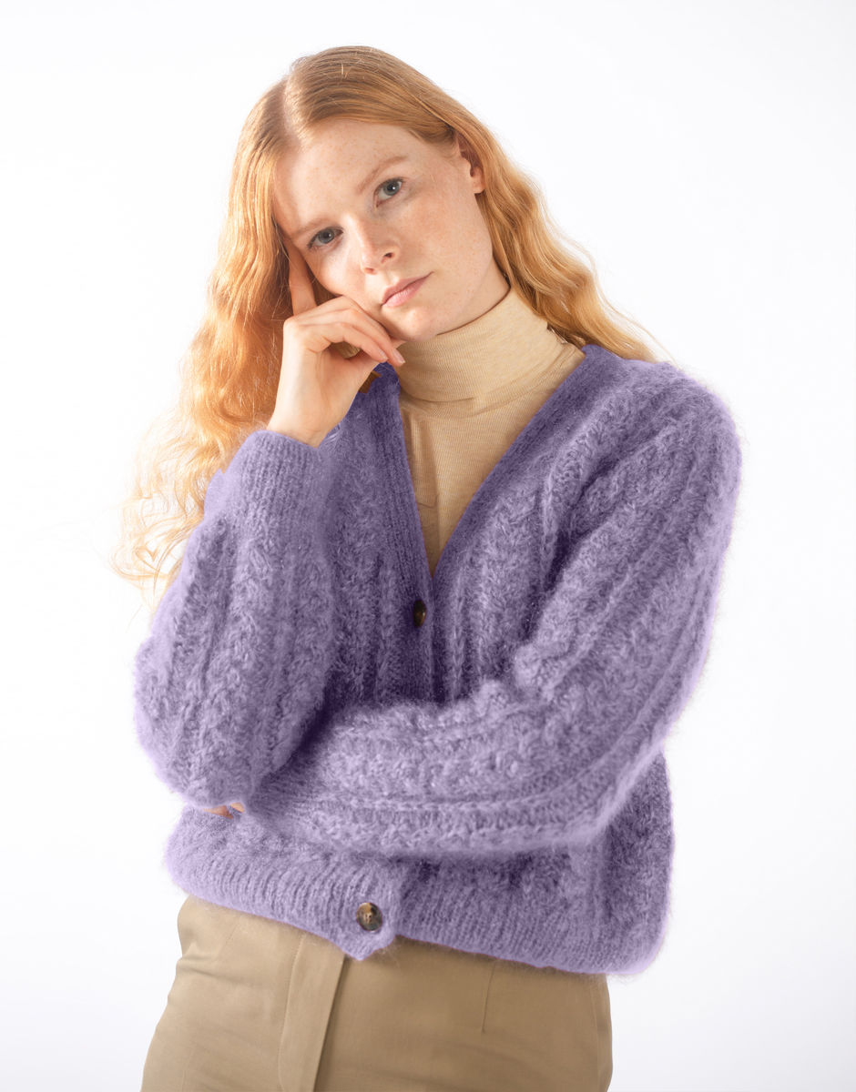 Margo Cardigan Lovely Lilac