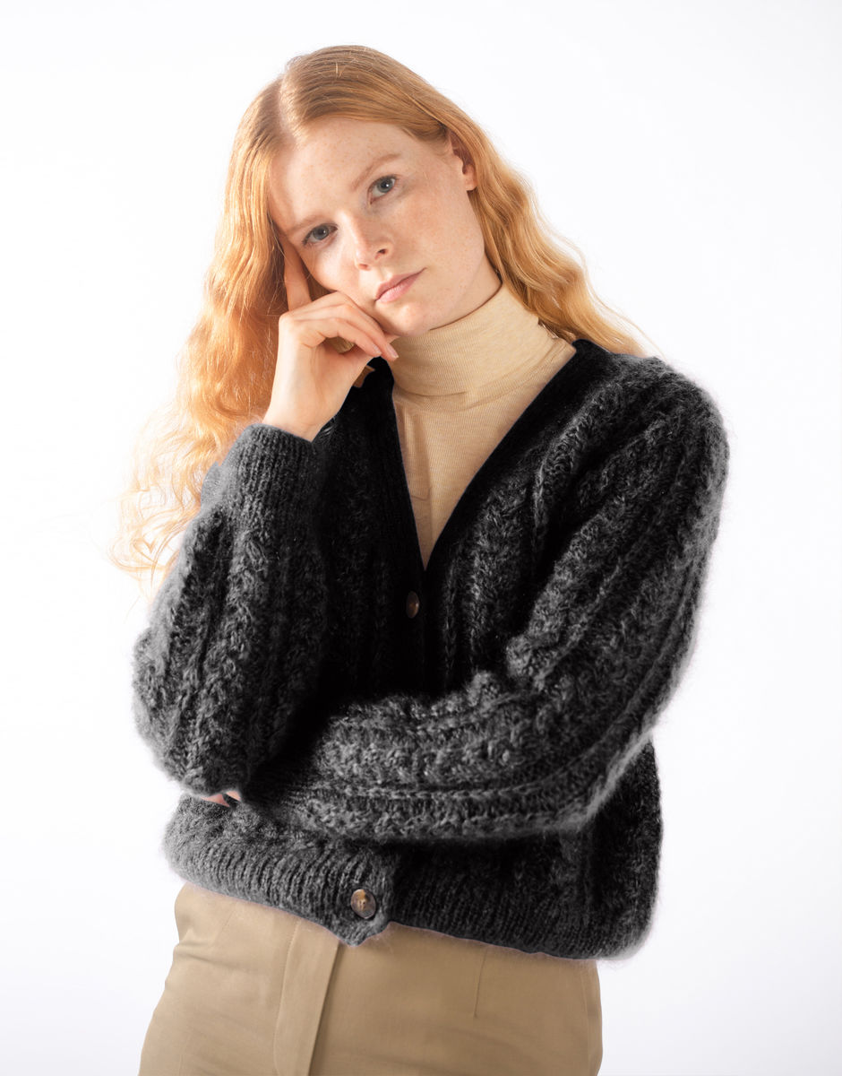 Margo Cardigan Space Black