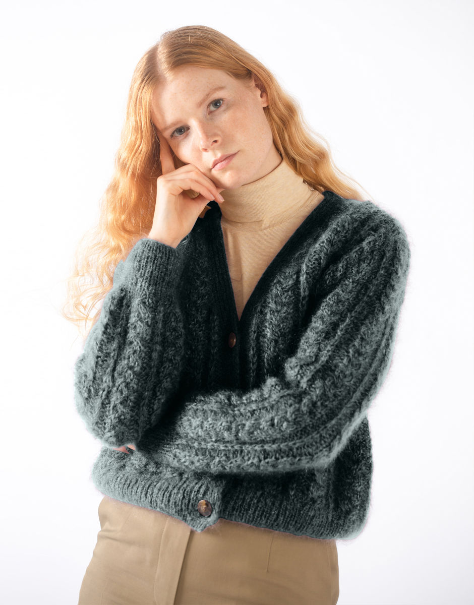Margo Cardigan Powder Green