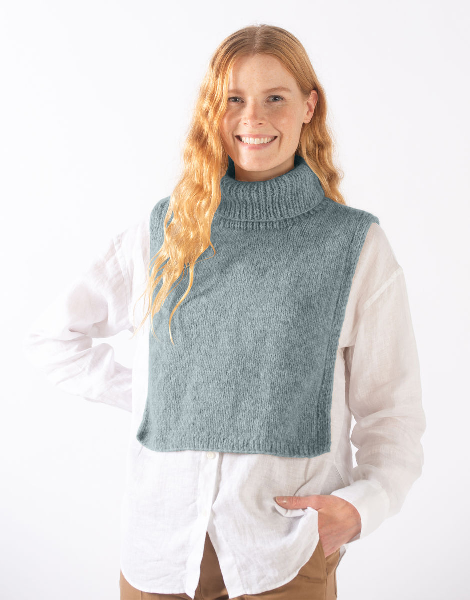 Arles Top Duck Egg Blue