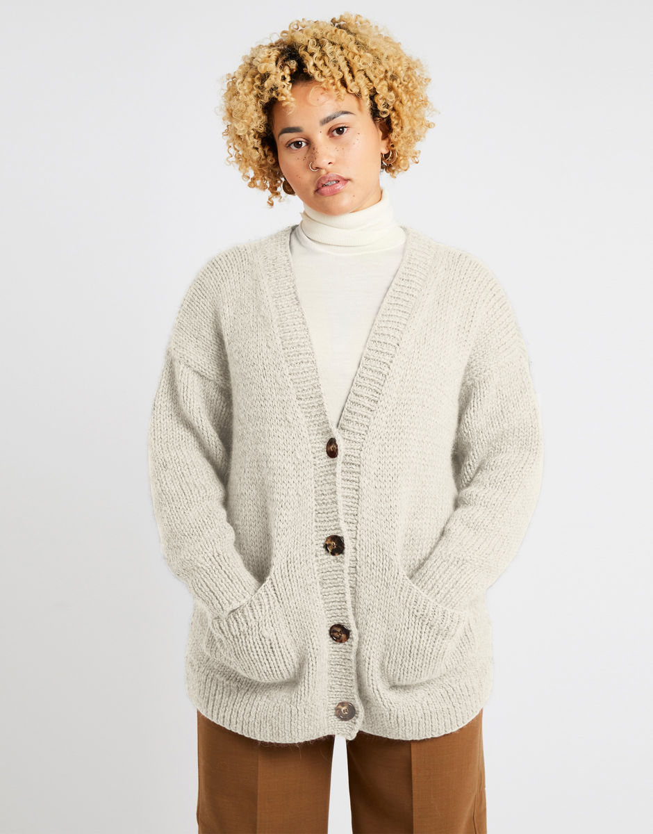 Cardigan Elizabeth Ivory White