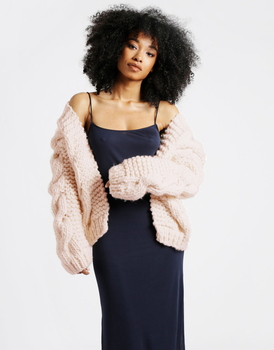 Cable Bomber Cameo Rose