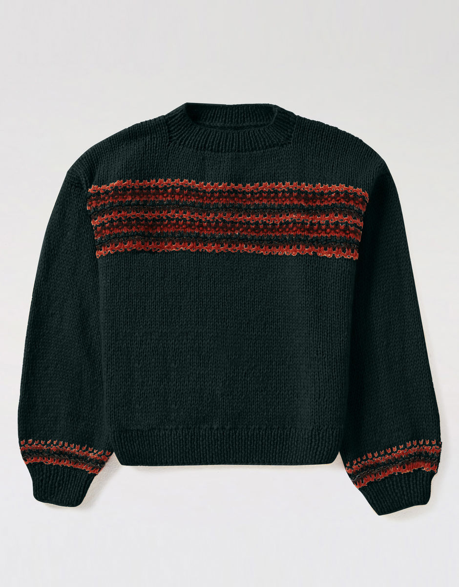 Little Lies Sweater Forest Green