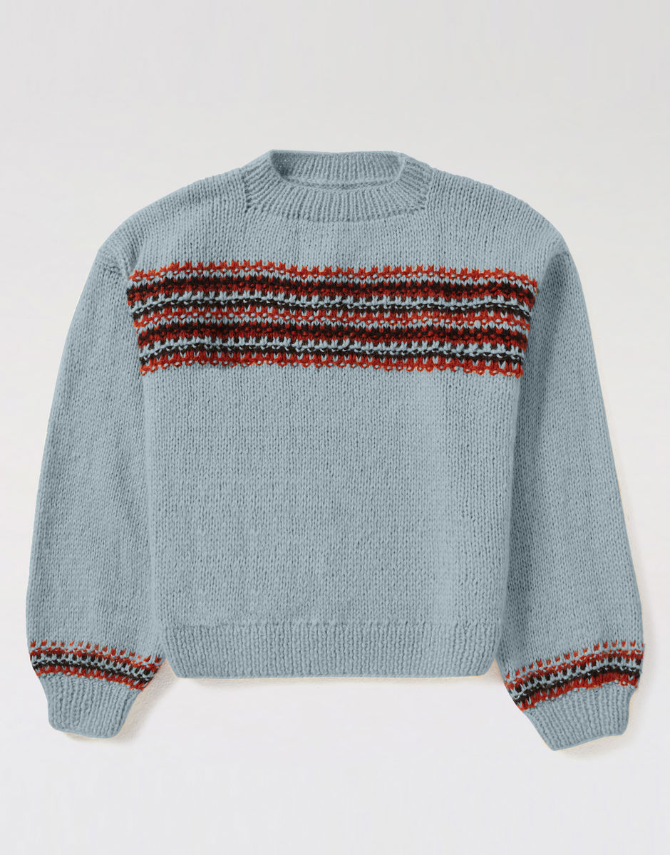 Little Lies Sweater Duck Egg Blue