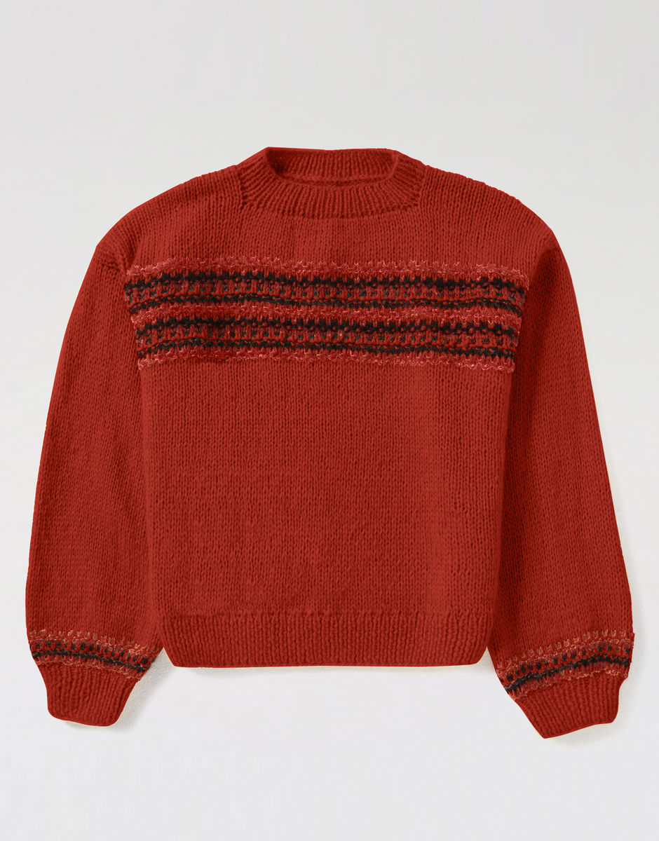 Little Lies Sweater Red Ochre