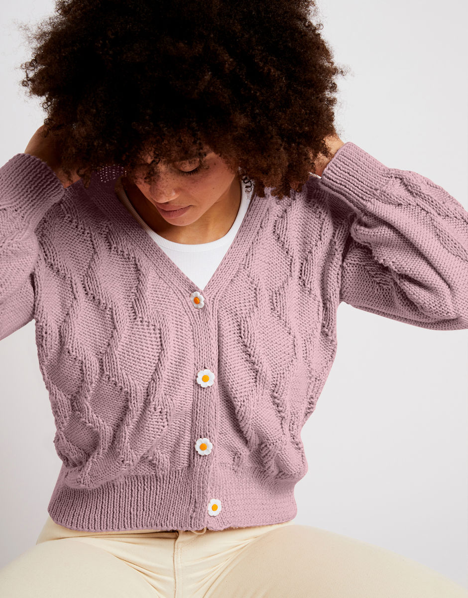 Sophia Cardigan Mellow Mauve