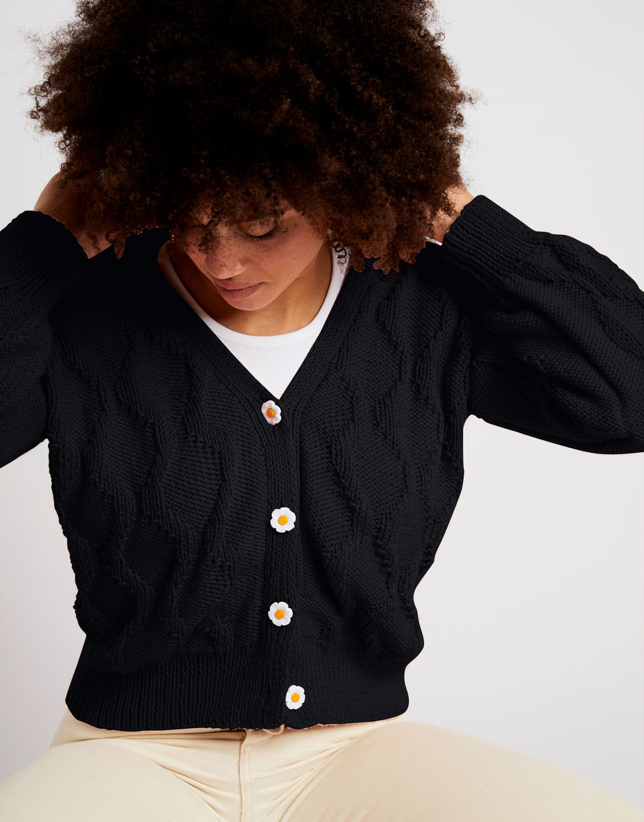 Sophia Cardigan Cinder Black