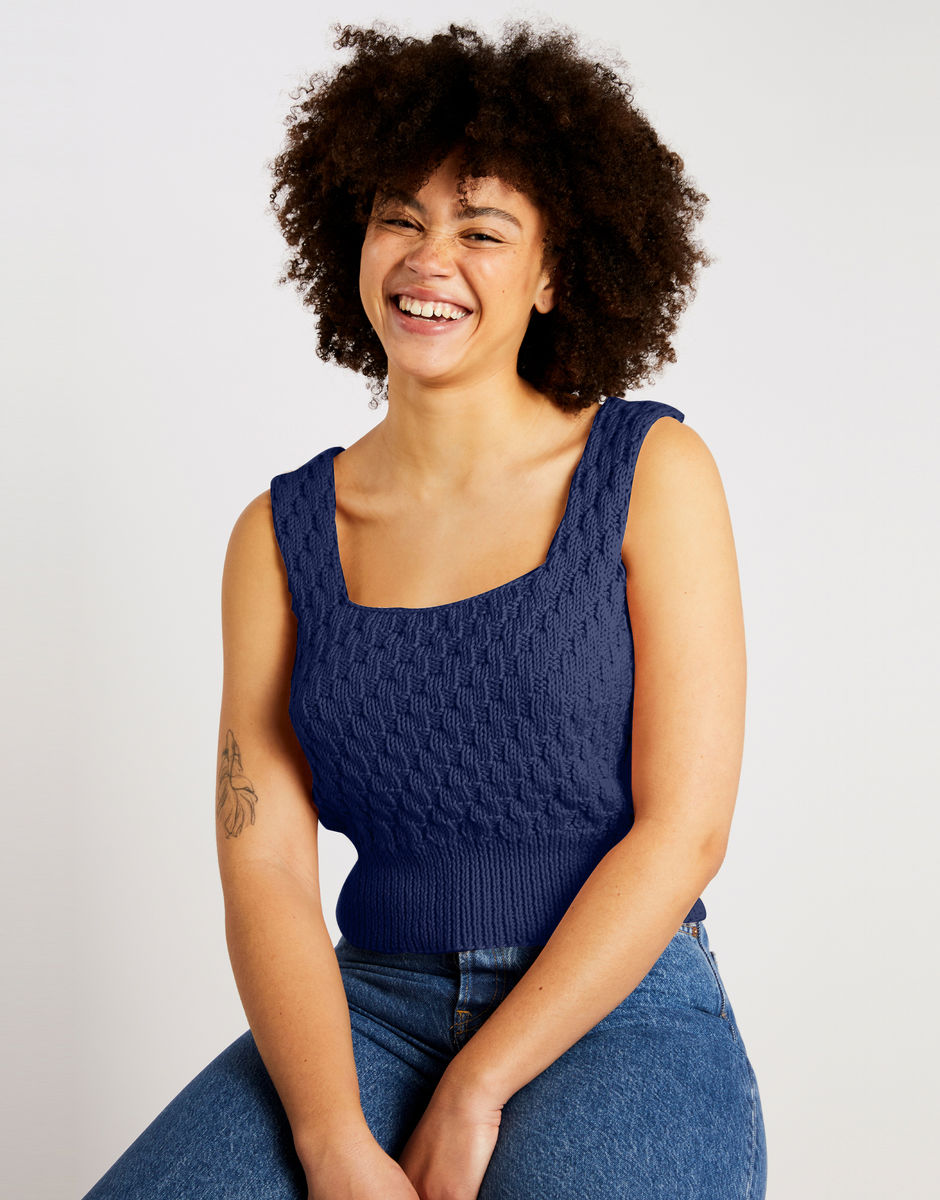 Shine Top Cobalt Blue