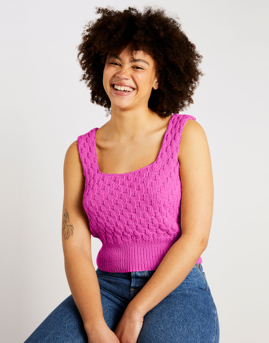 Shine Top Hot Pink