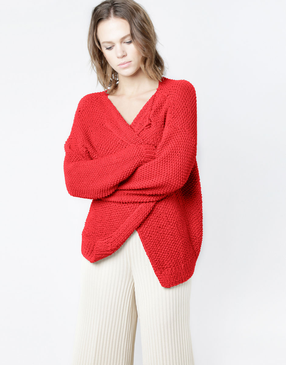 Jolie Mimi Cardigan Lipstick Red