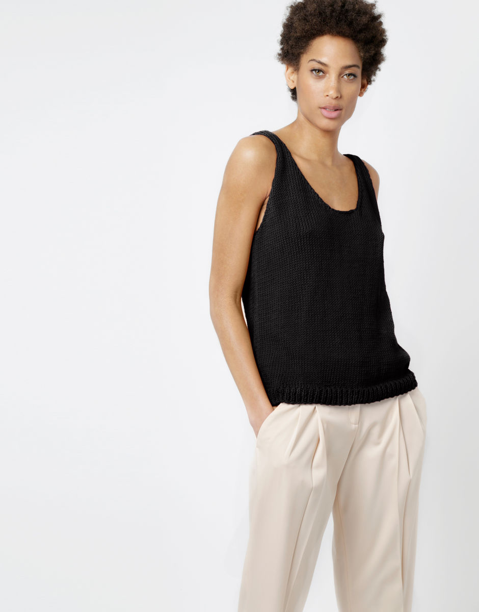 Top Farrah Cinder Black