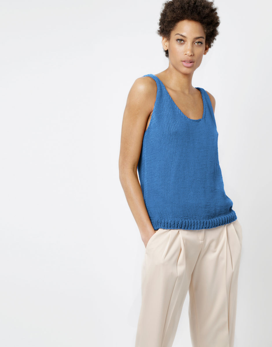 Top Farrah Cloudy Blue