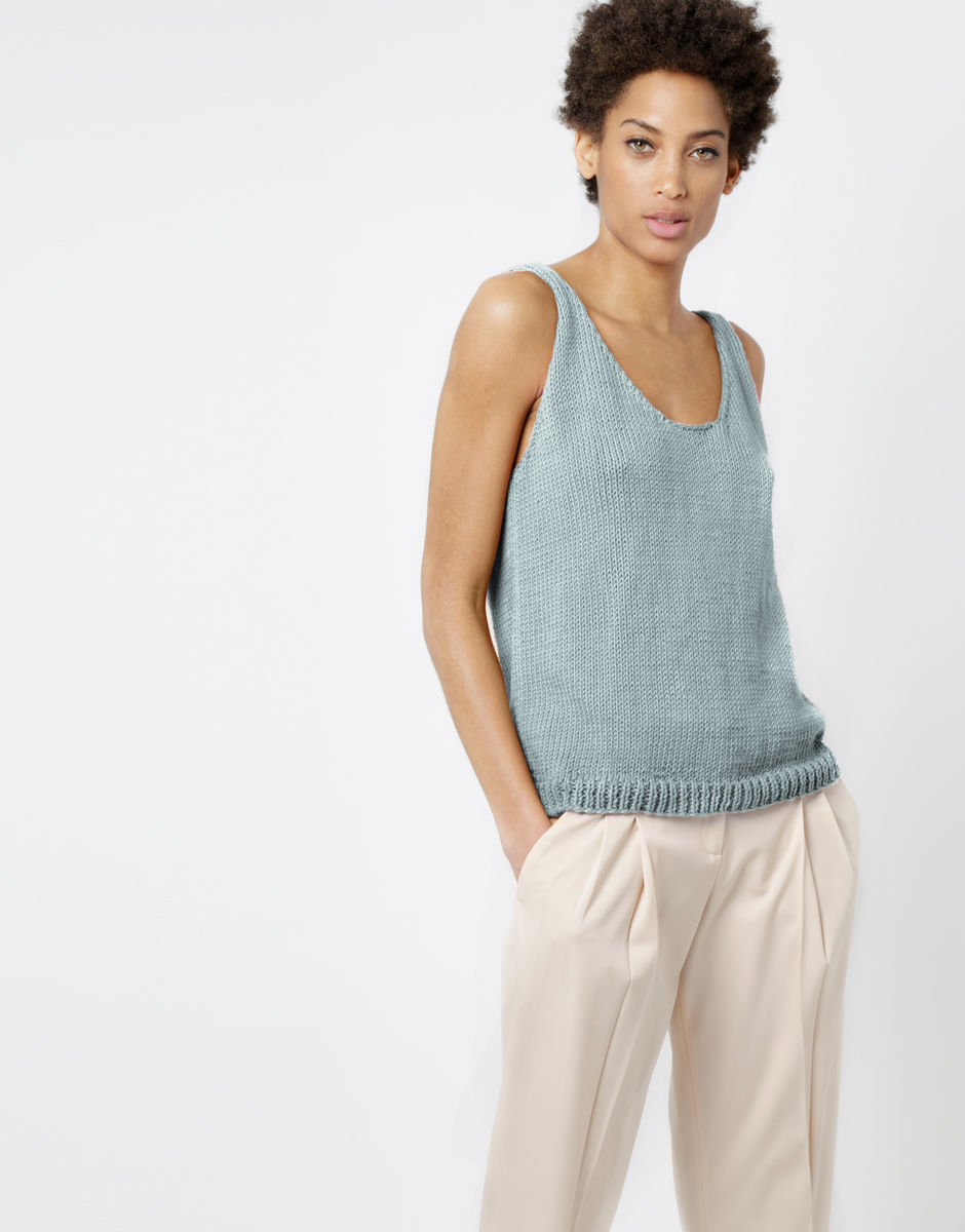 Top Farrah Duck Egg Blue