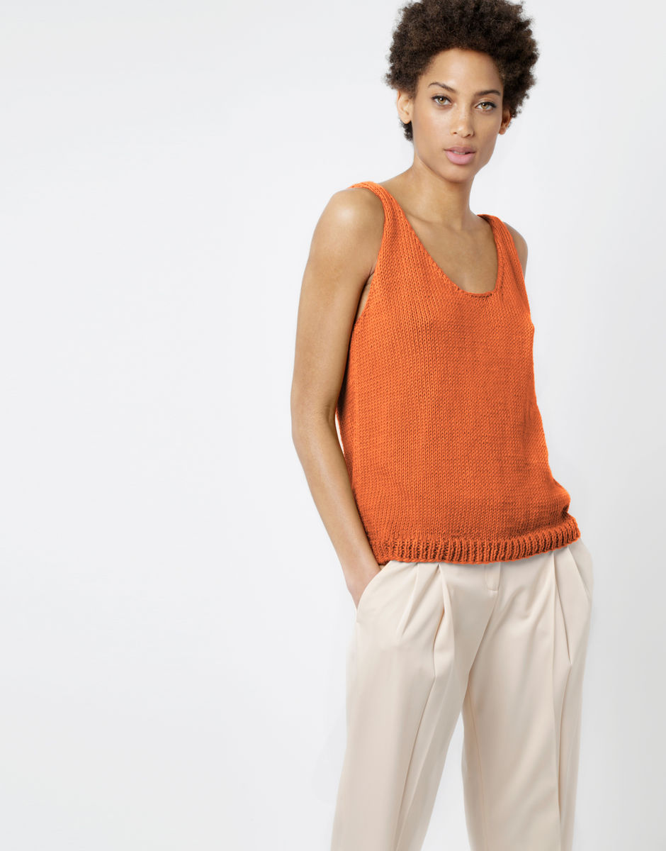 Top Farrah Bazaar Orange