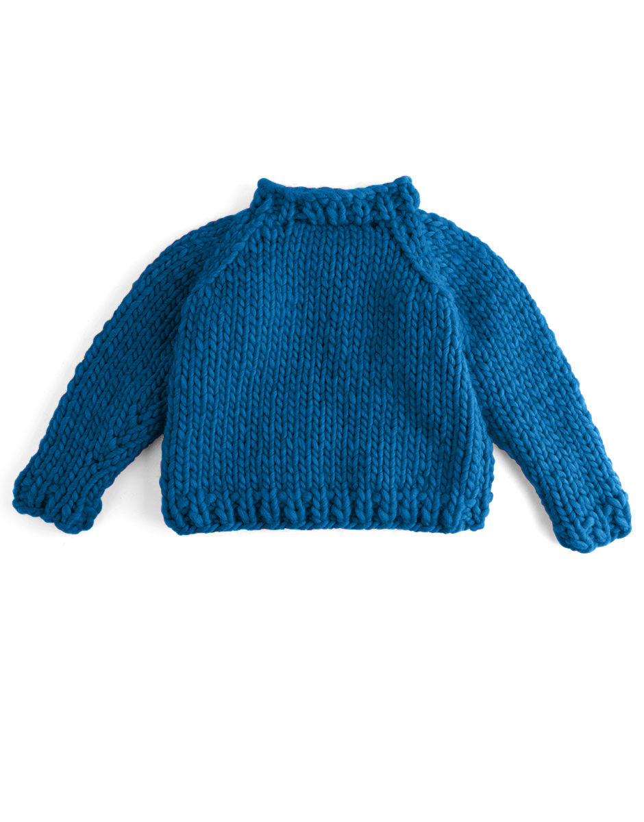 Mini Alexa Pulli Sherpa Blue