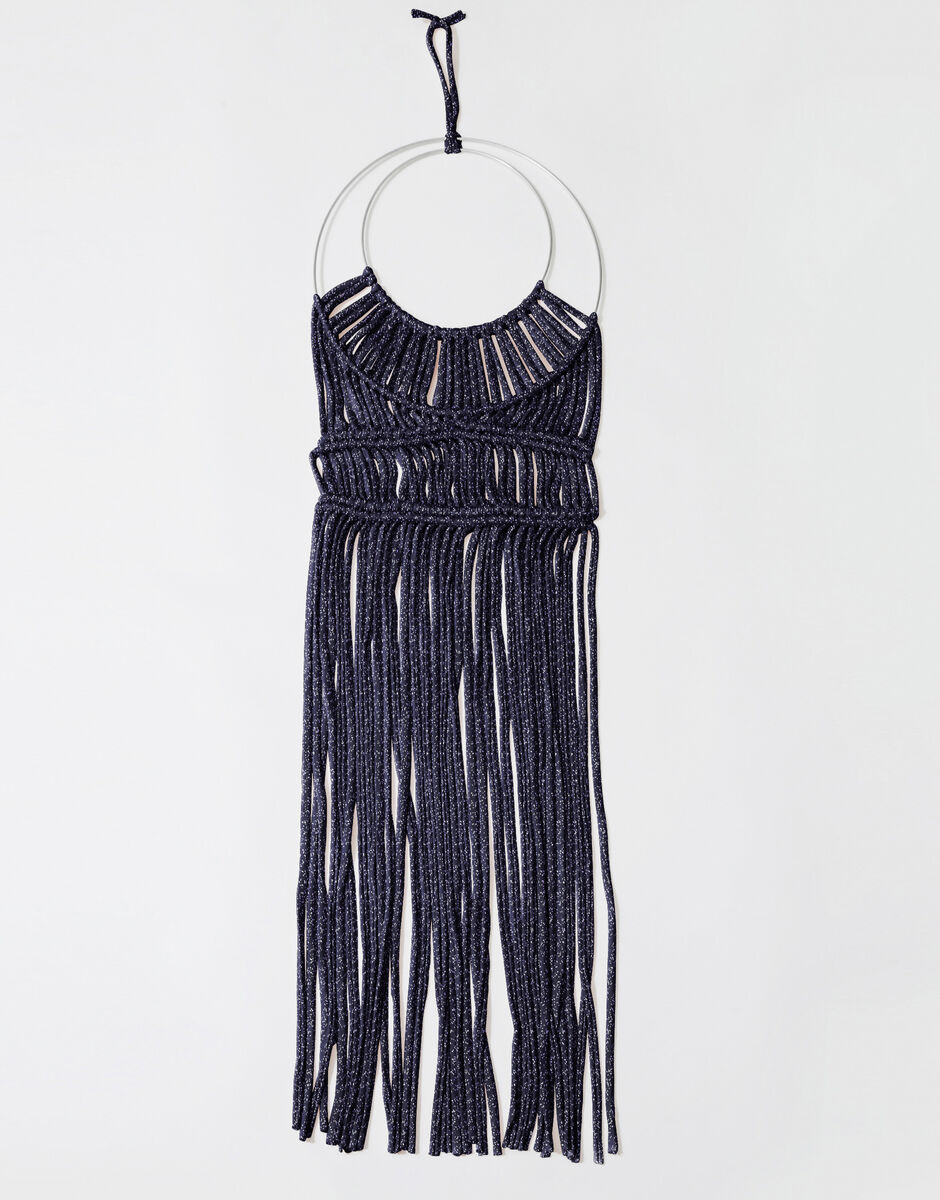 Shadows and Light Wall Hanging Blue Denim
