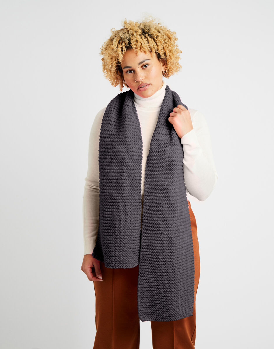 Smith Scarf Tweed Grey