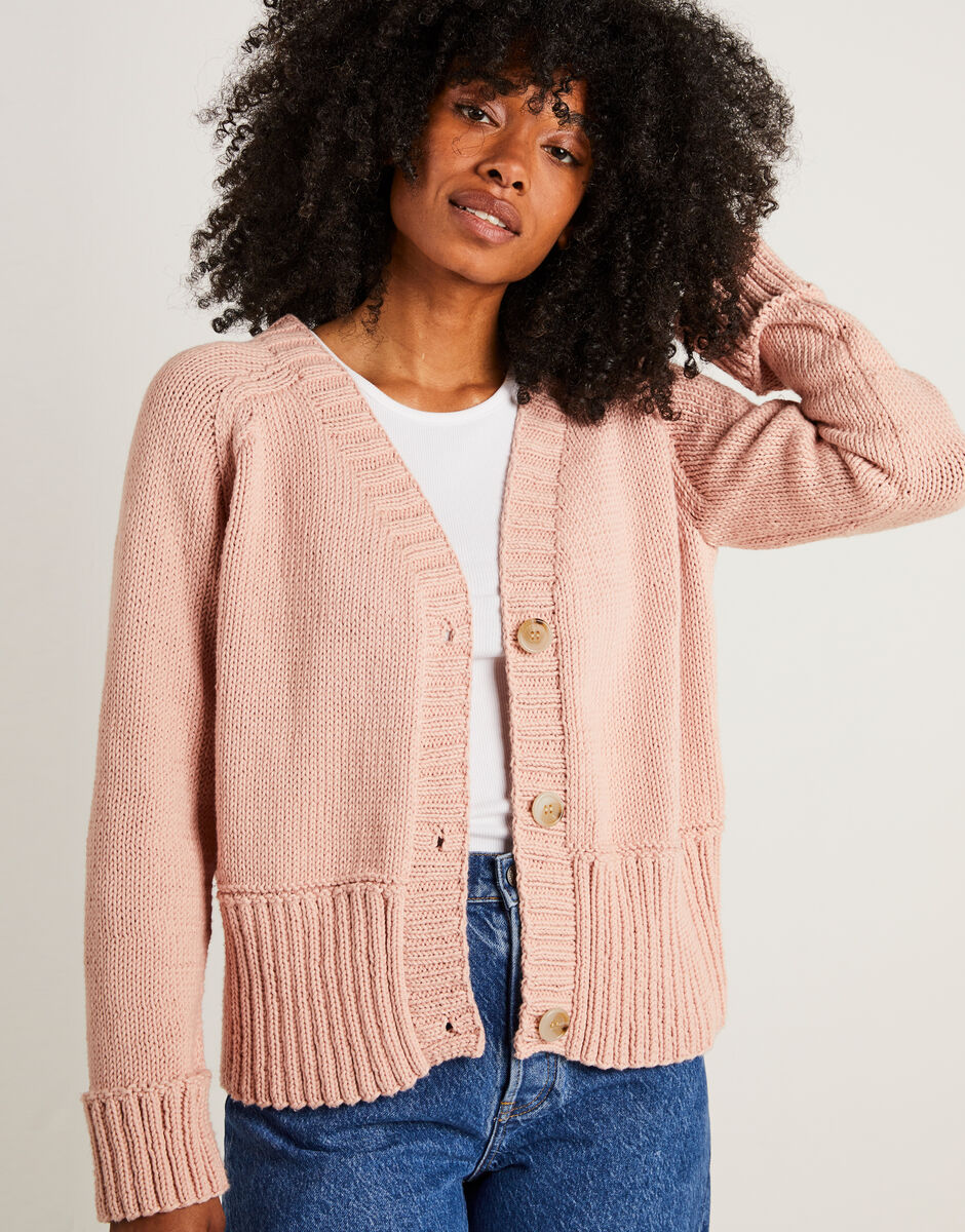 Hold On Cardigan Cameo Rose
