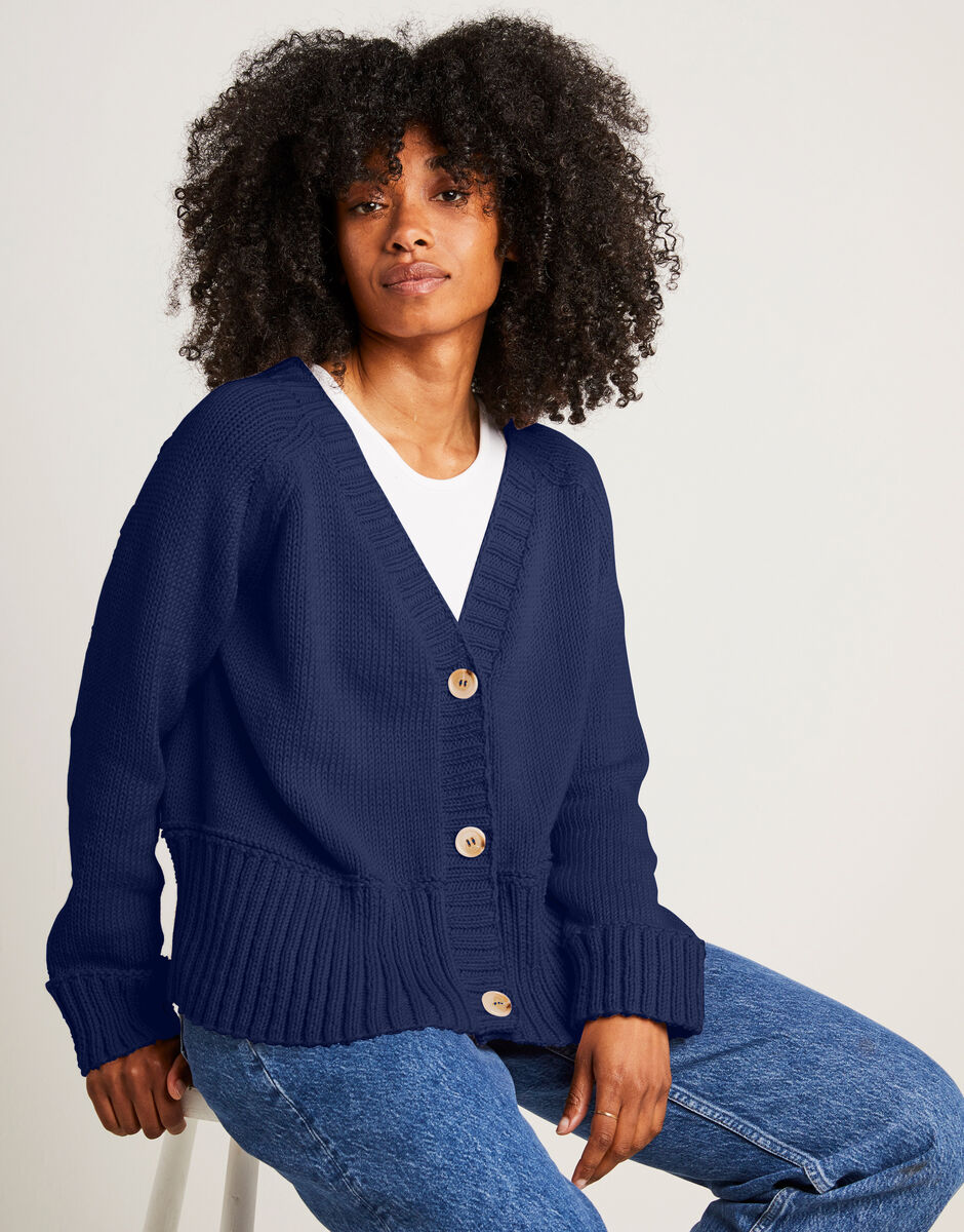 Hold On Cardigan Cobalt Blue