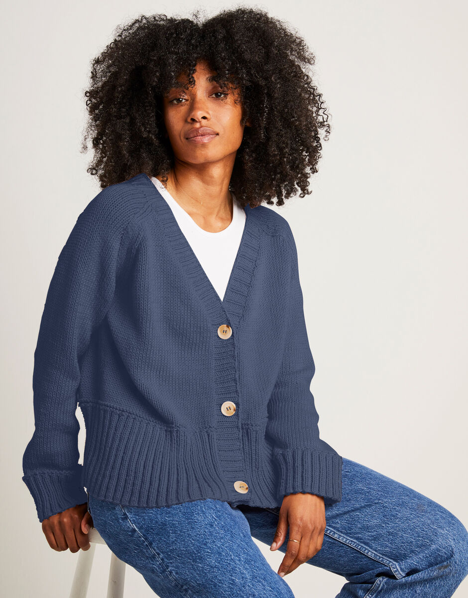 Hold On Cardigan Eagle Grey