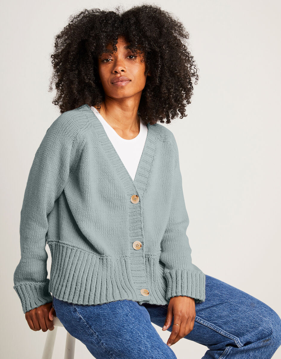 Hold On Cardigan Duck Egg Blue
