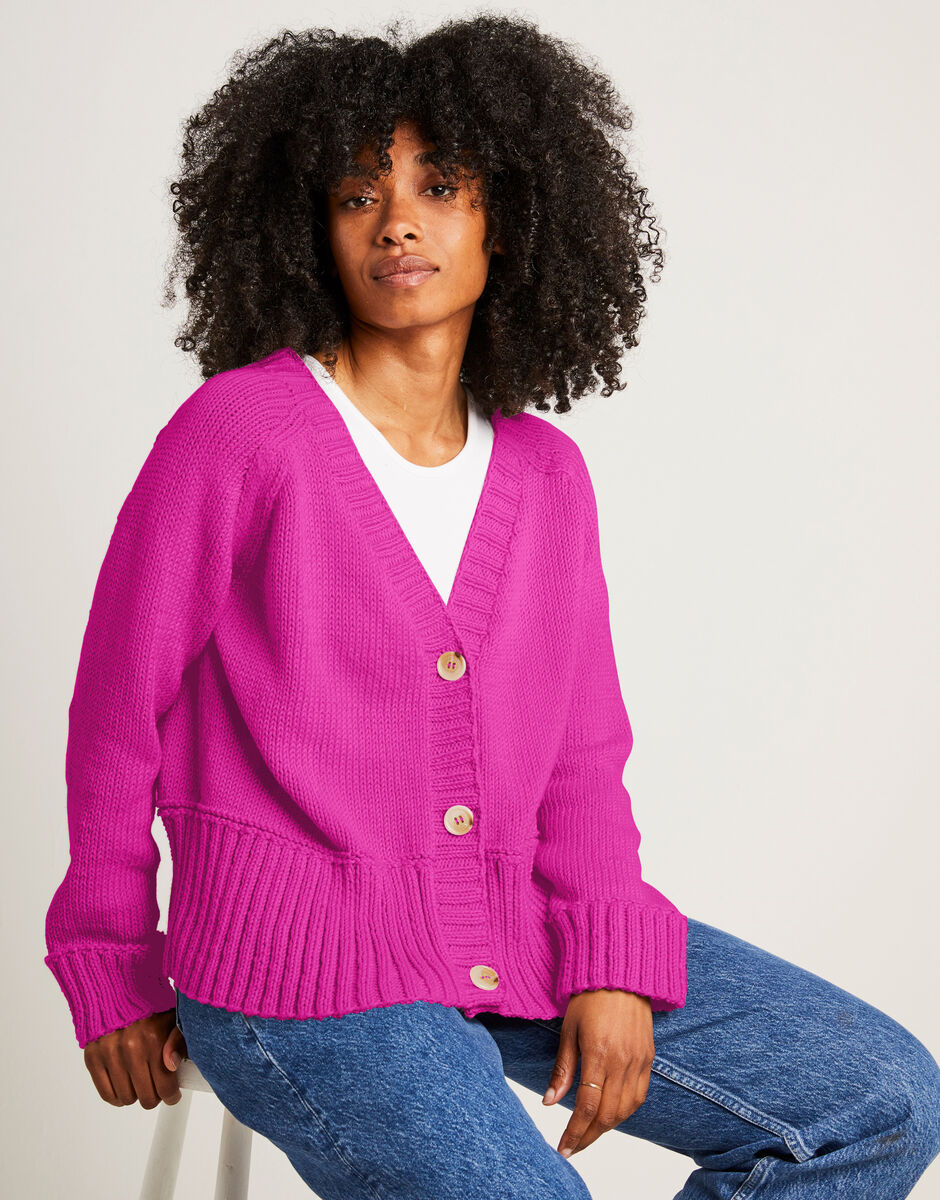 Hold On Cardigan Hot Pink