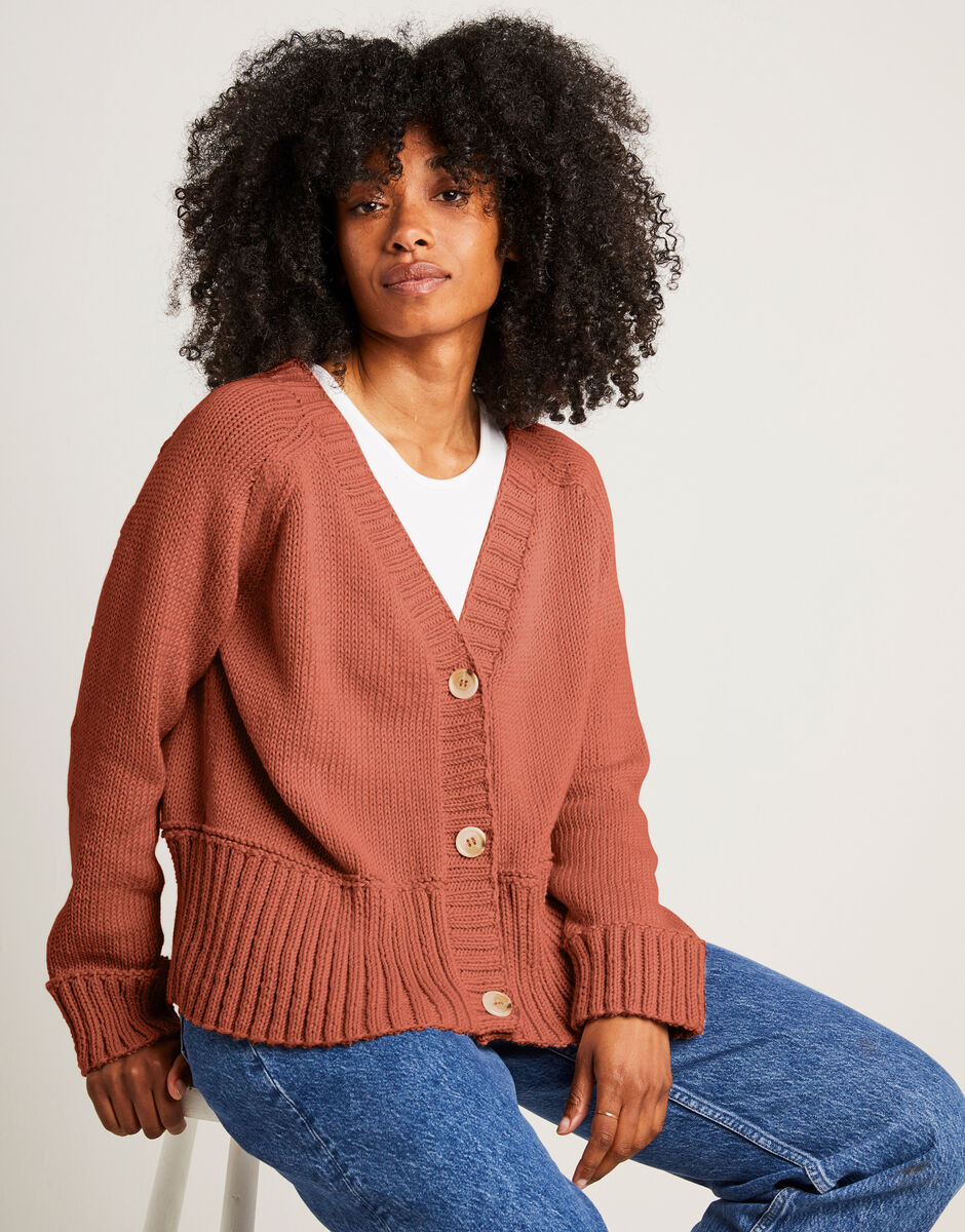 Hold On Cardigan Bazaar Orange