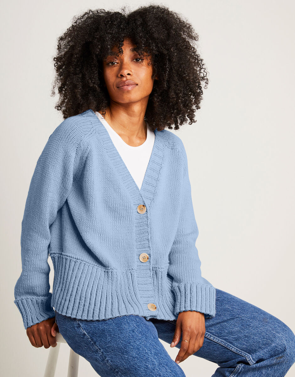 Hold On Cardigan Powder Blue