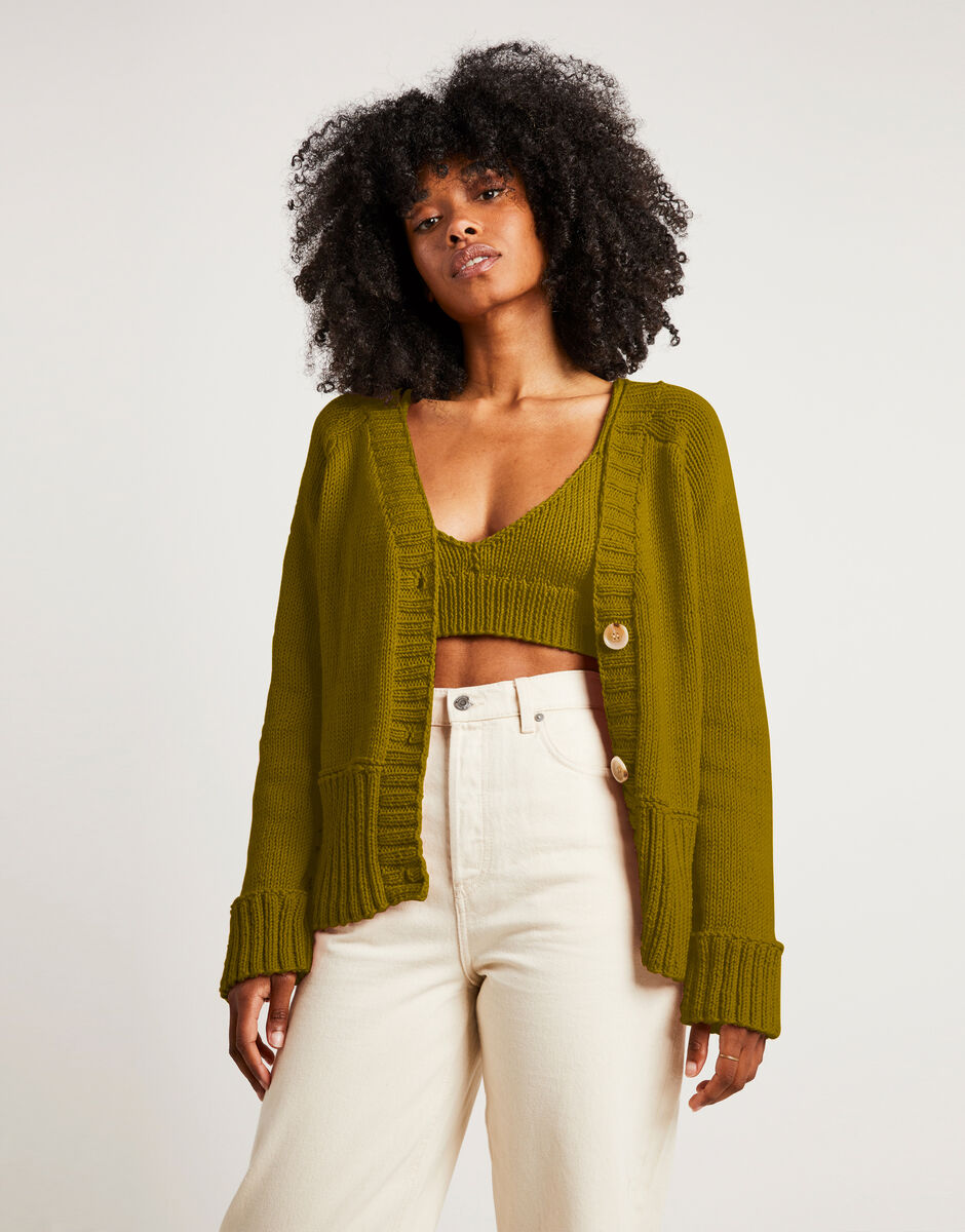 Ensemble Hold On Moss Green