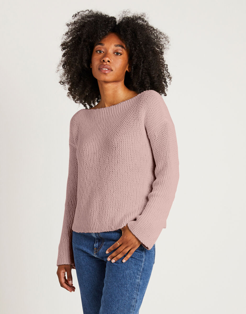 Follow You Sweater Cameo Rose