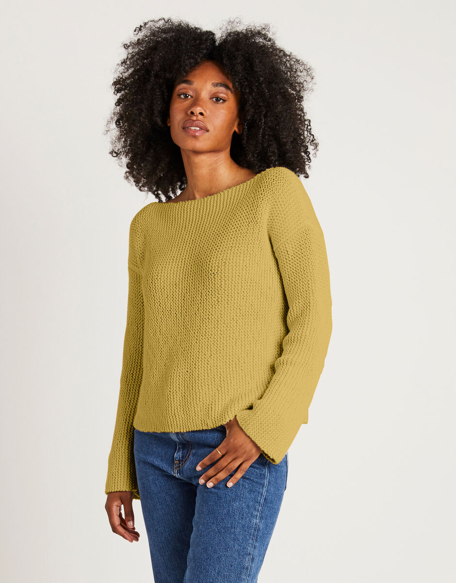 Follow You Sweater Chalk Yellow