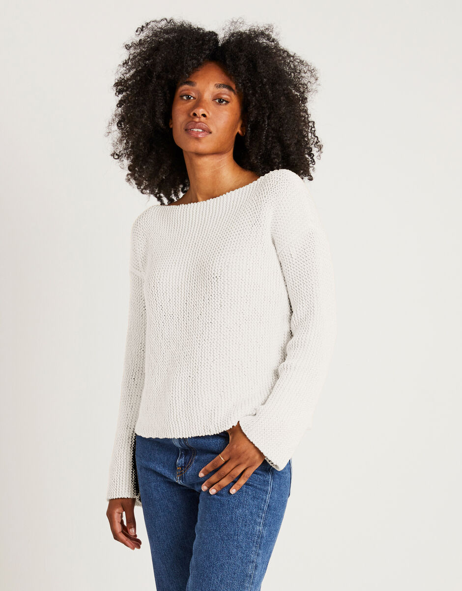 Follow You Sweater Ivory White