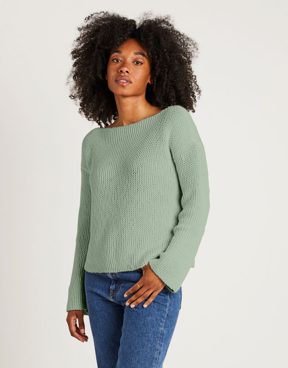 Follow You Sweater Eucalyptus Green