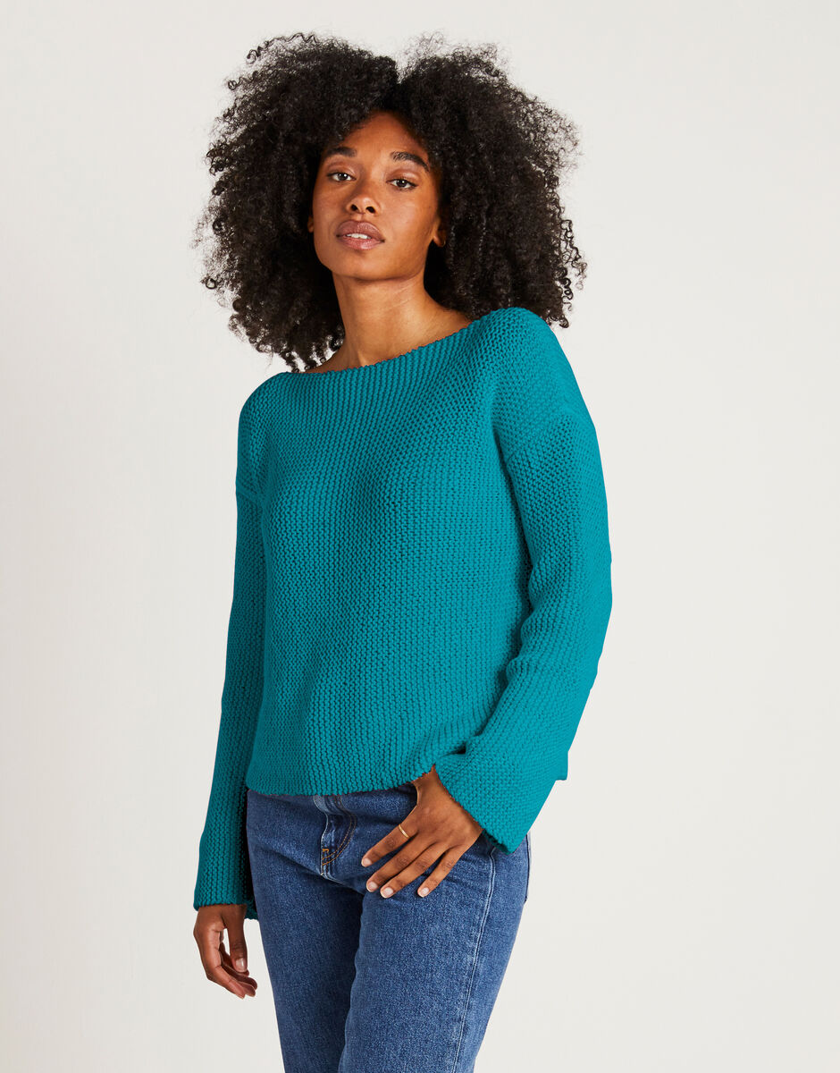 Follow You Sweater Turquoise Waters