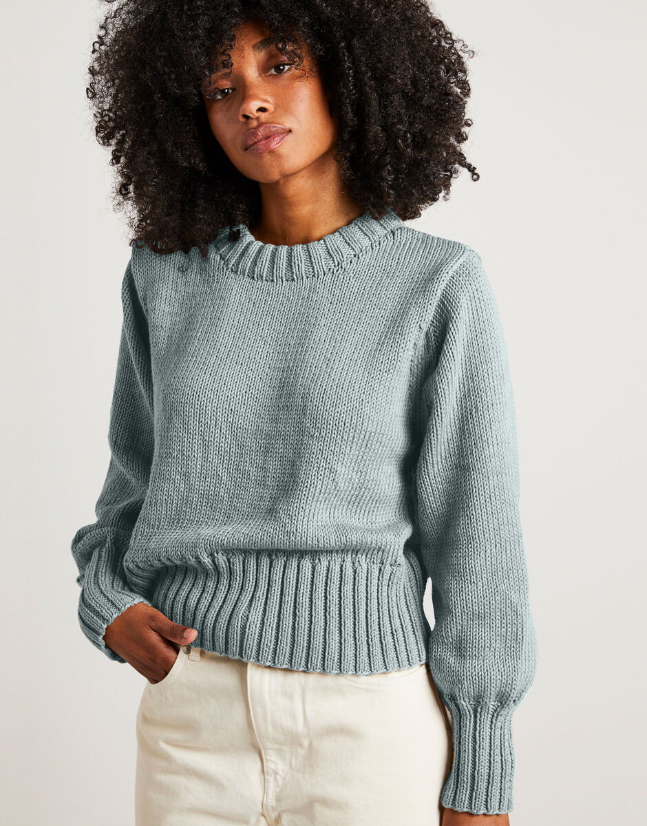 Love Again Pullover Duck Egg Blue