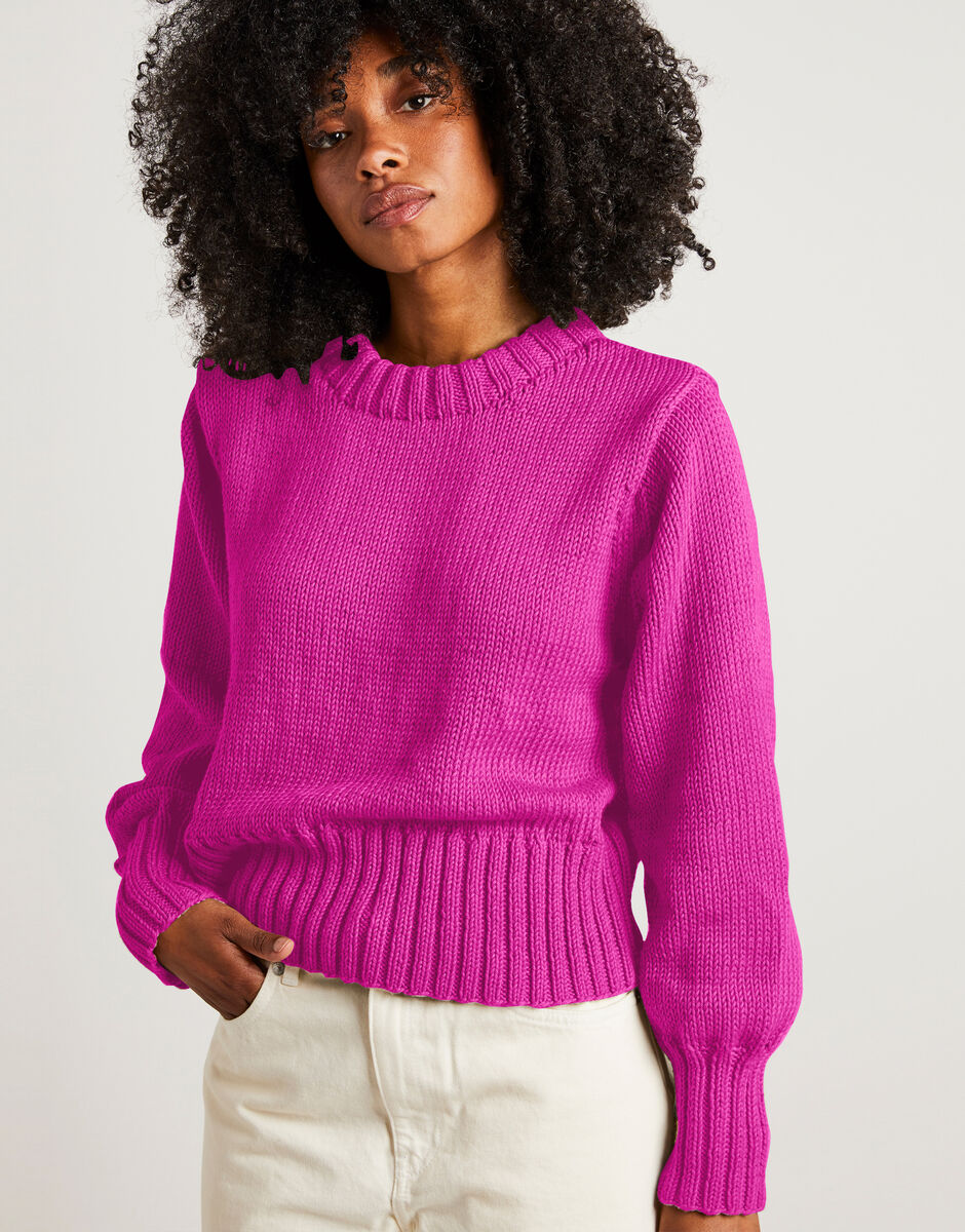 Love Again Pullover Hot Pink