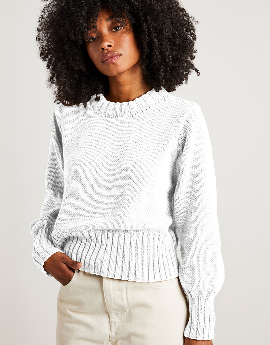 Love Again Pullover White Noise