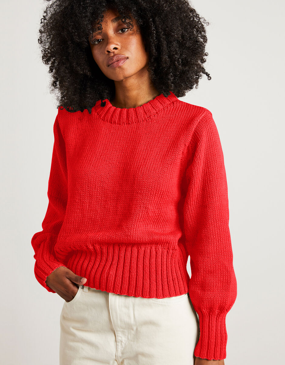 Love Again Pullover Lipstick Red