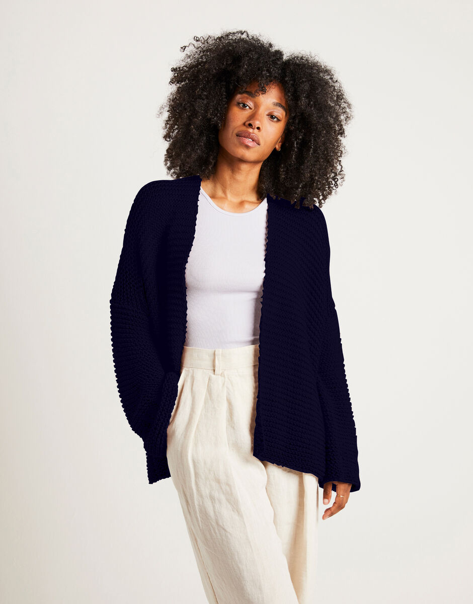 Break My Heart Cardigan Midnight Blue