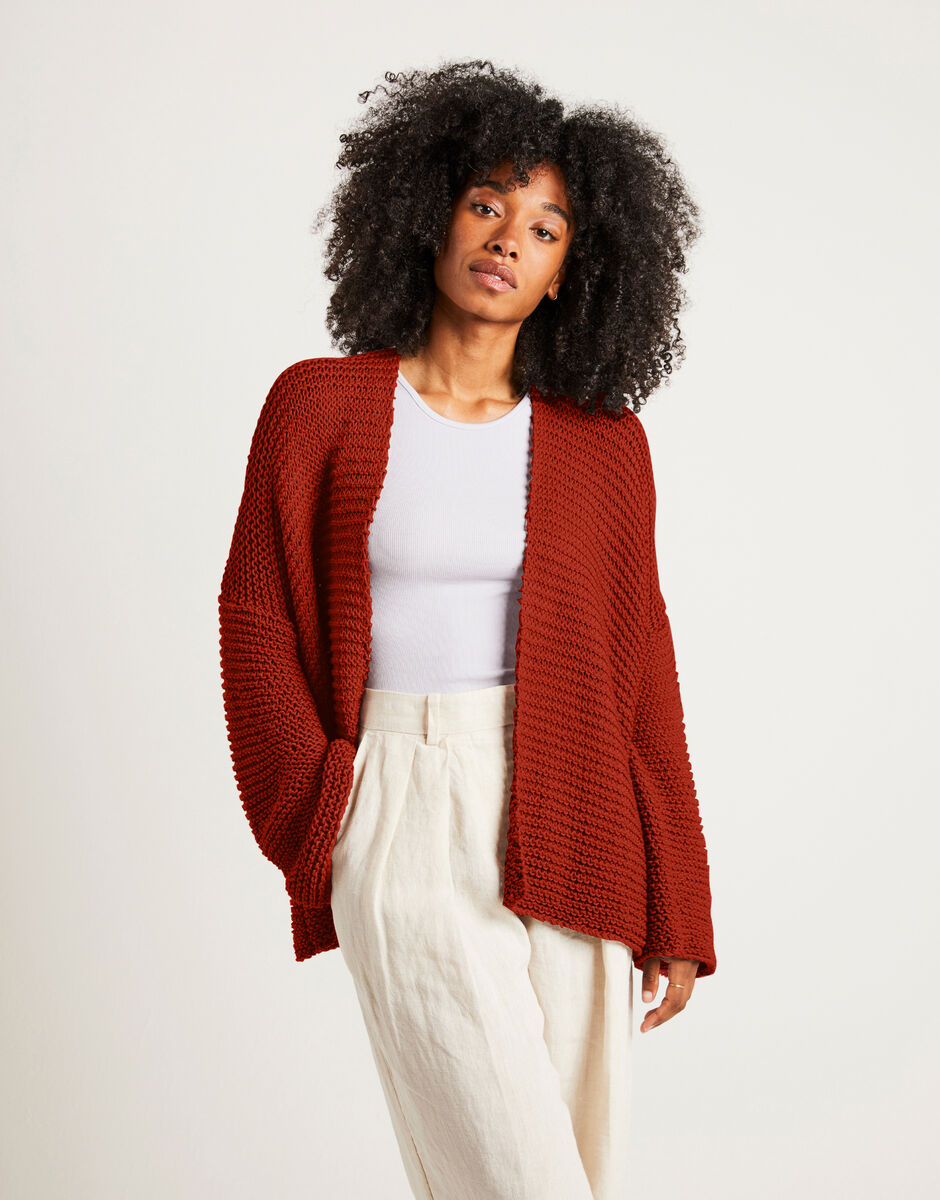 Break My Heart Cardigan Cinnamon Dust