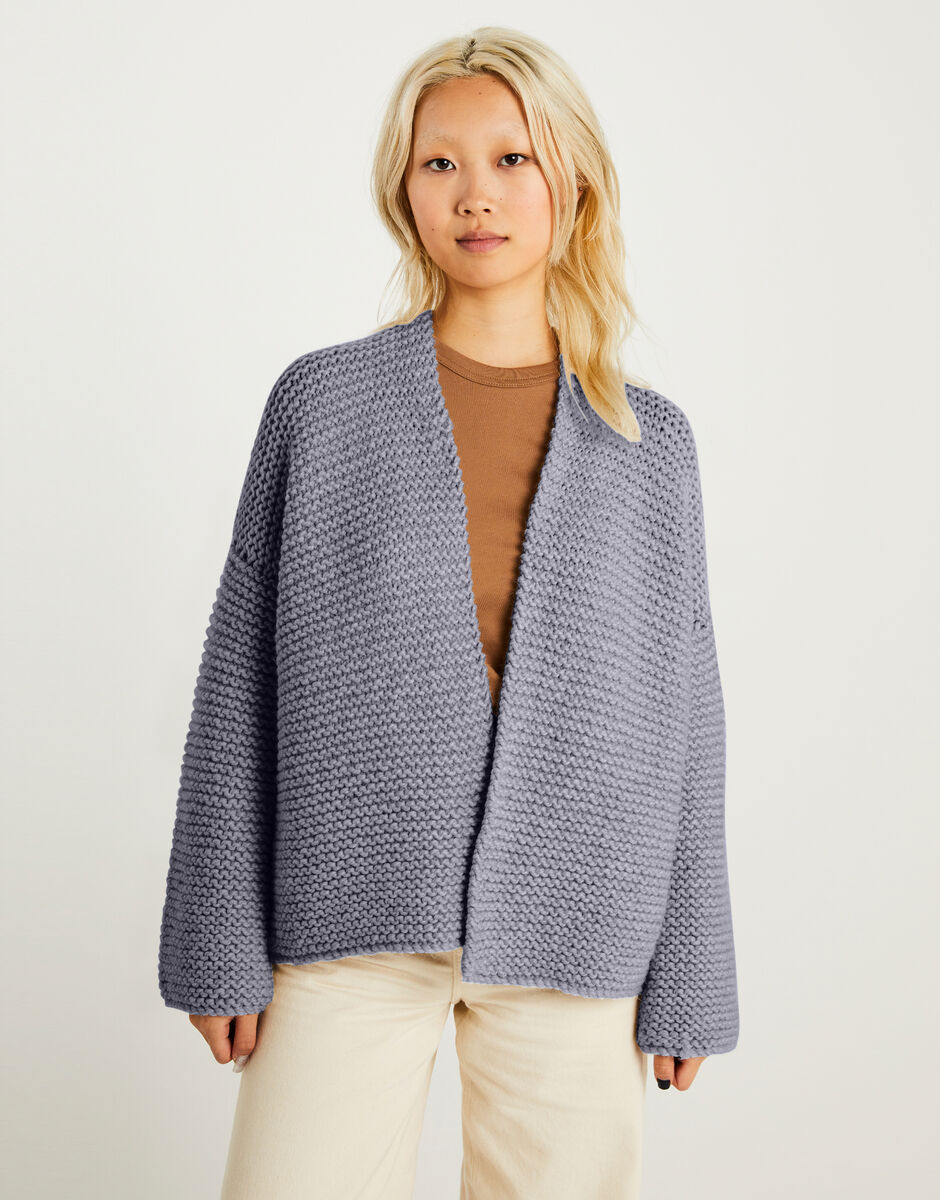 Breathe Cardigan Tweed Grey