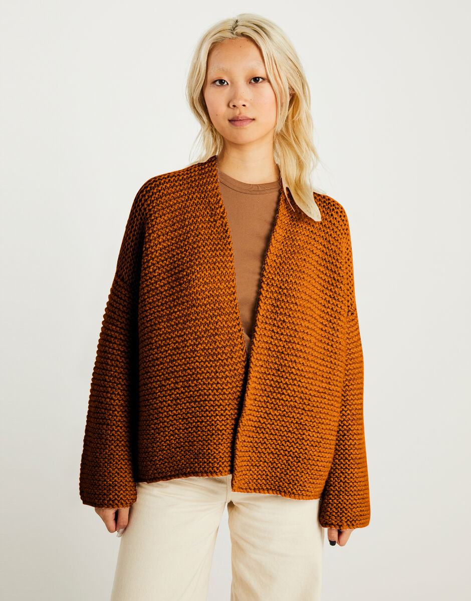 Breathe Cardigan Chestnut Brown