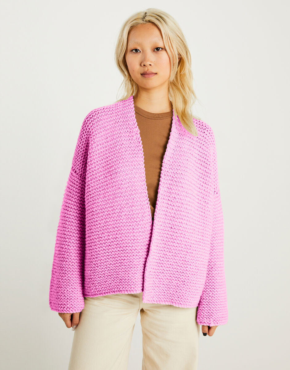 Breathe Cardigan Bubblegum Pink