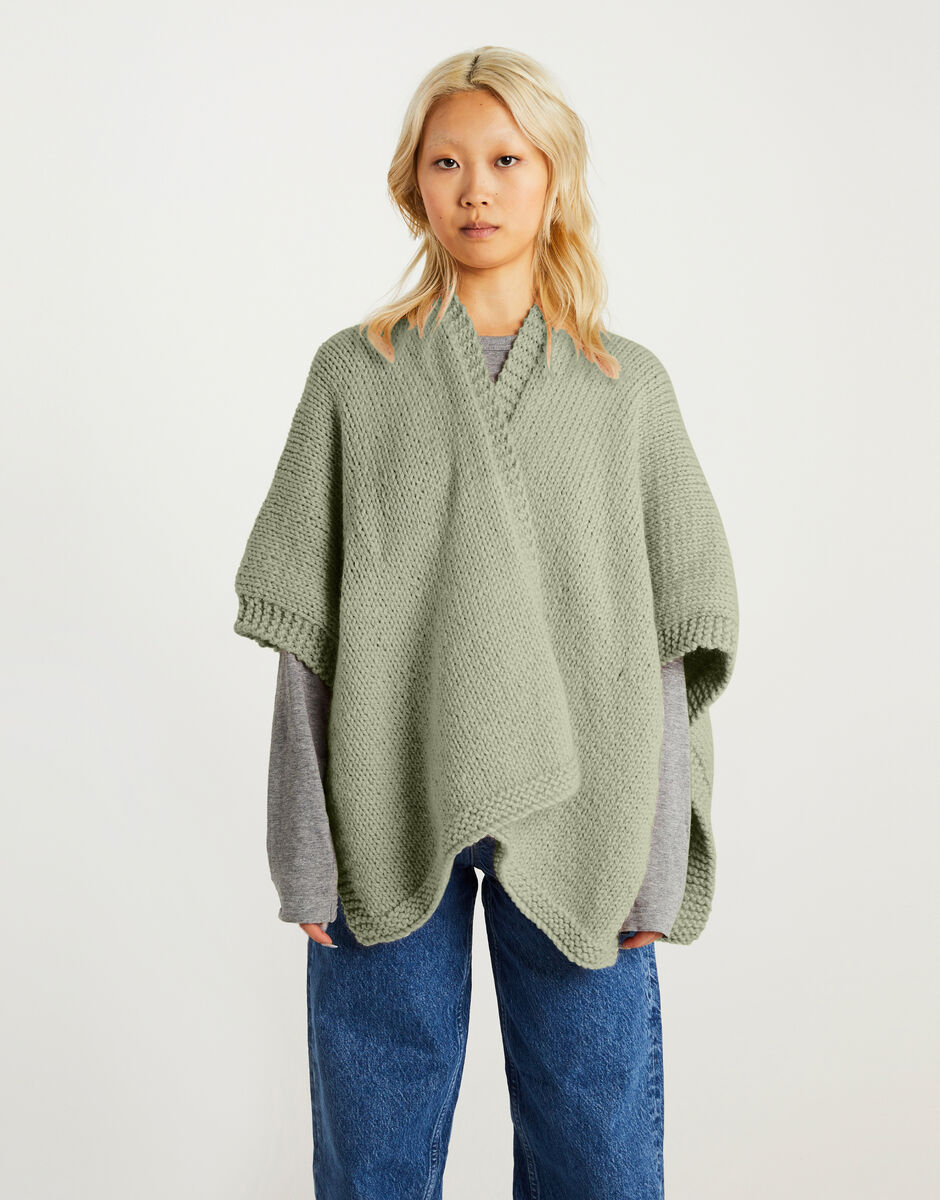 Beside You Shawl Eucalyptus Green