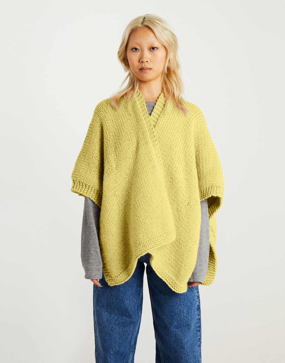 Beside You Shawl Chalk Yellow