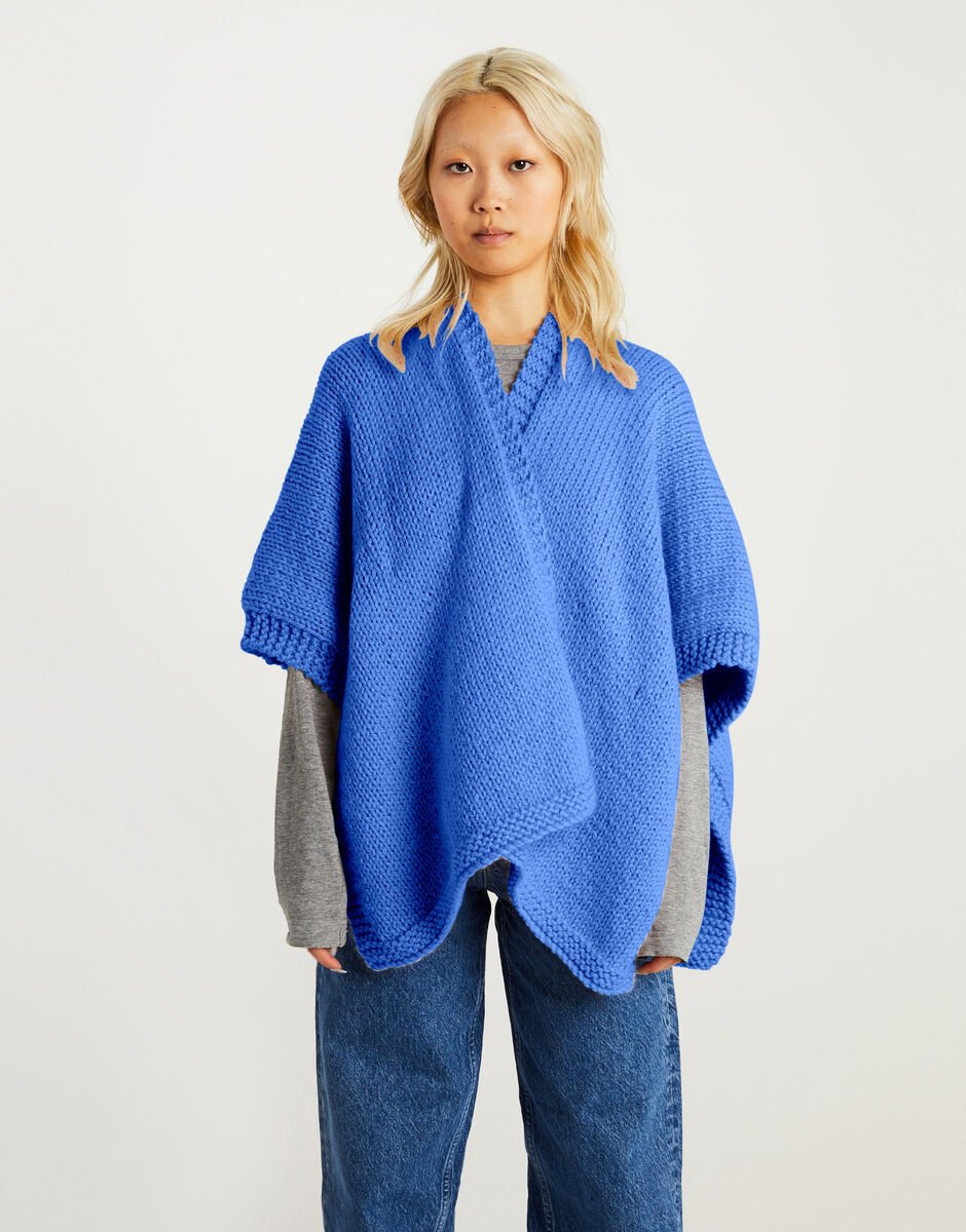 Beside You Shawl Cornflower Blue